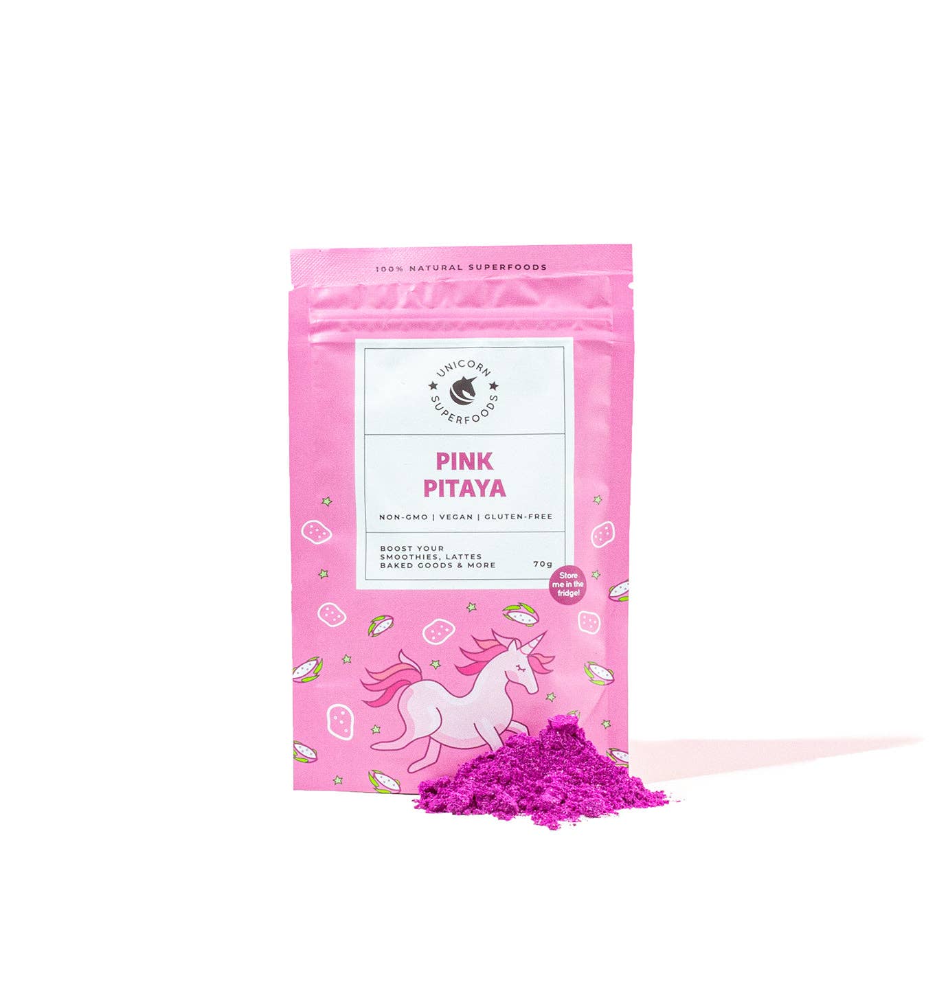 100% Freeze Dried Pink Pitaya Powder