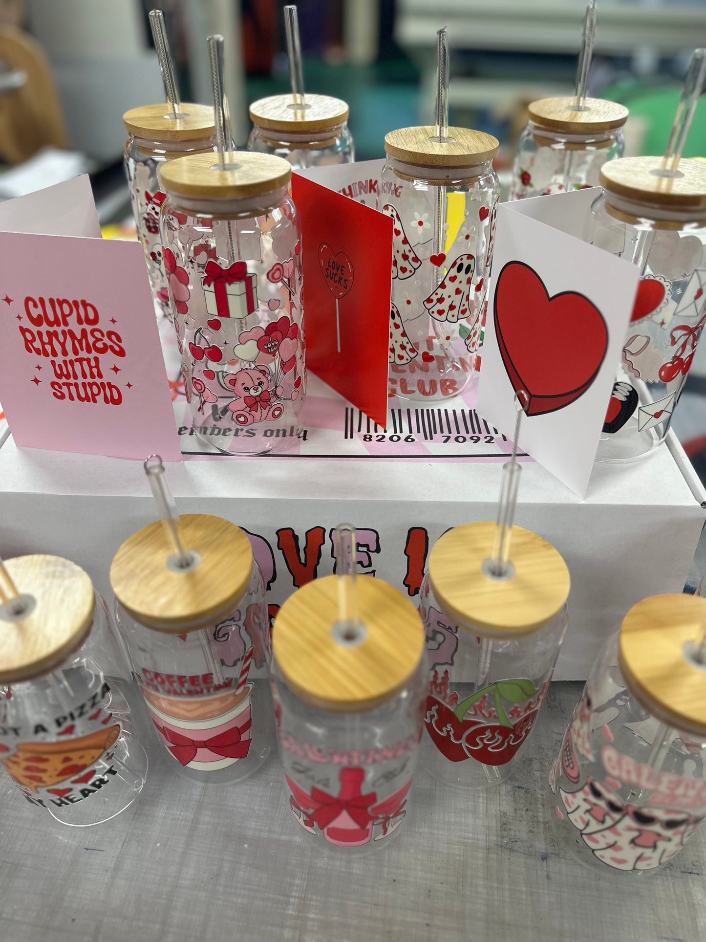 V-Day Card - Hearts