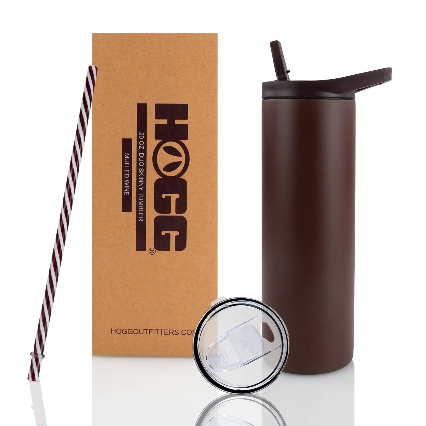 20oz POWDER COATED DUO SKINNY TUMBLER - WINTER WONDERLAND