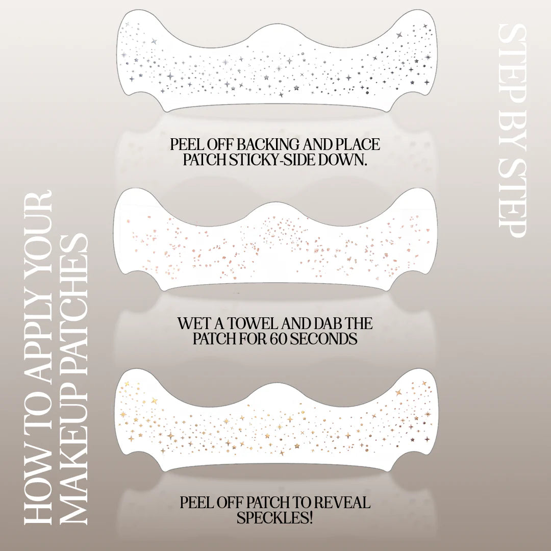 Rose Gold Stardust Speckles Makeup Patches