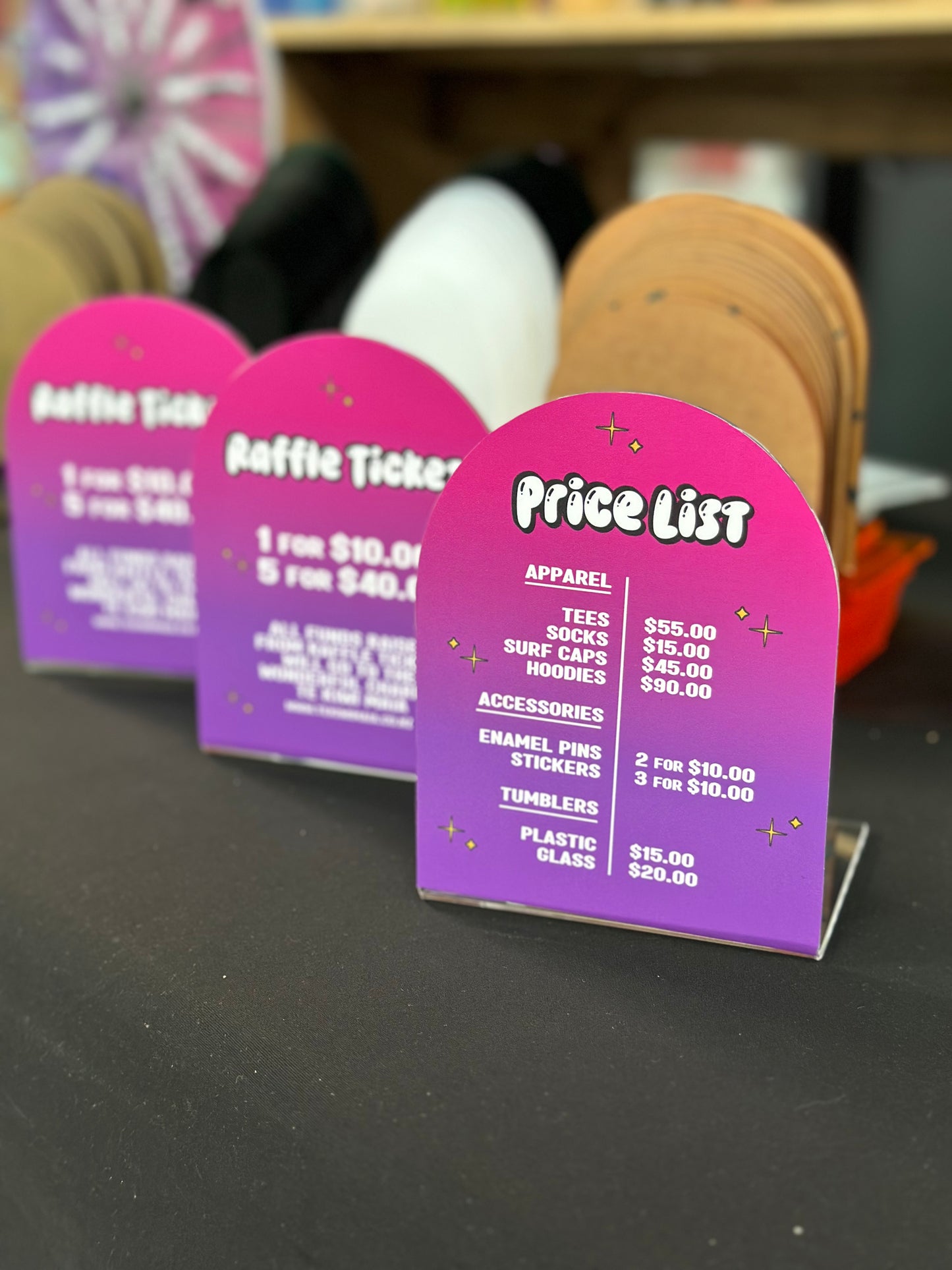 Acrylic Price Lists