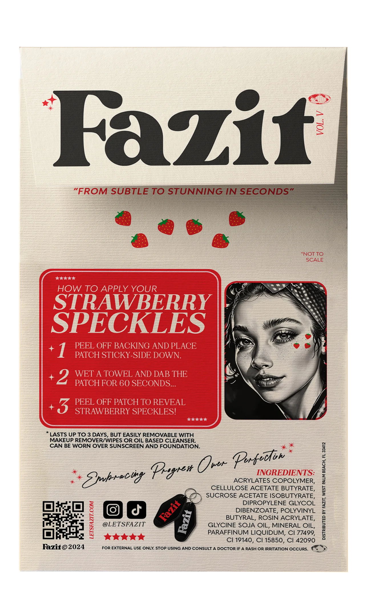 Strawberry Speckles Patches