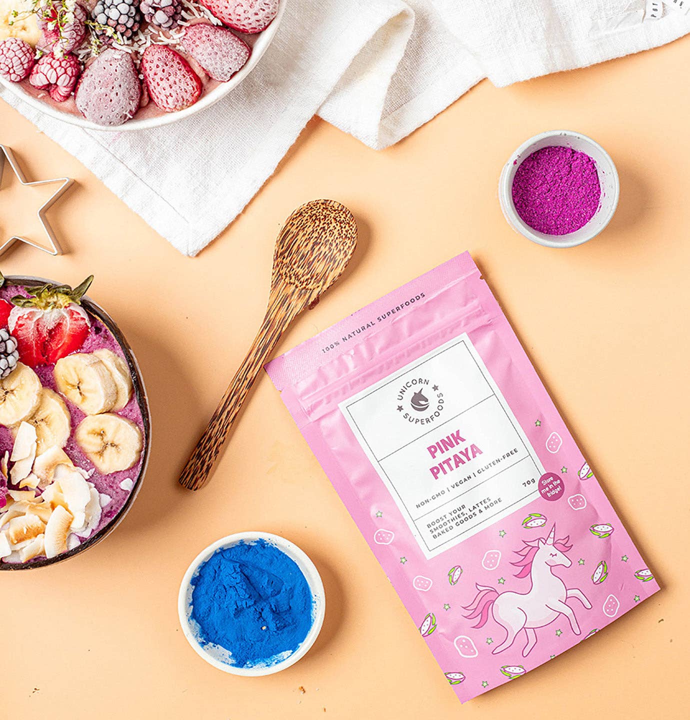 100% Freeze Dried Pink Pitaya Powder