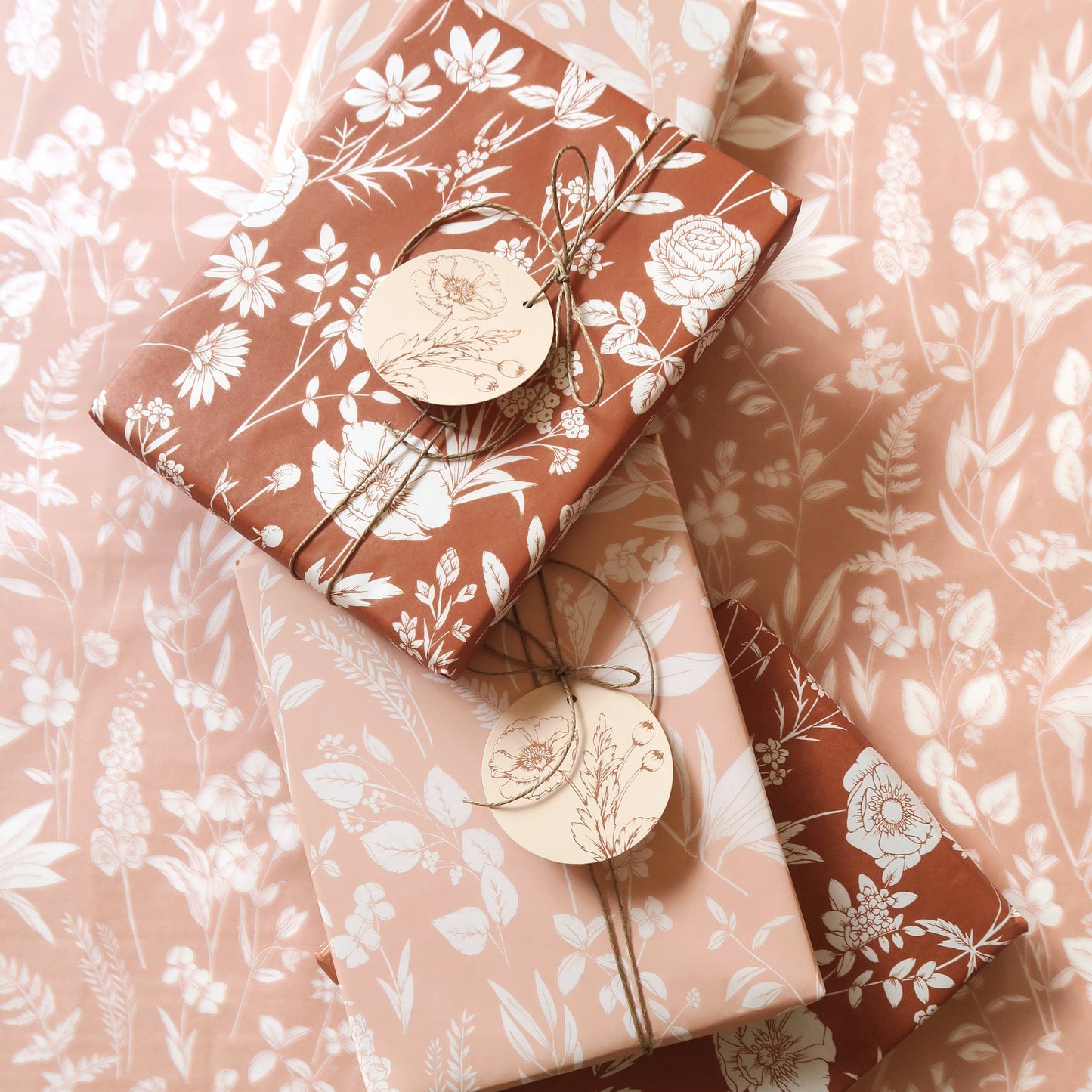 Tissue Paper - Wildflowers in Rust