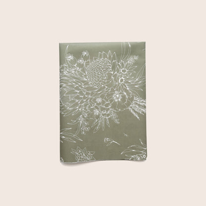 Tissue Paper - King Protea In Olive