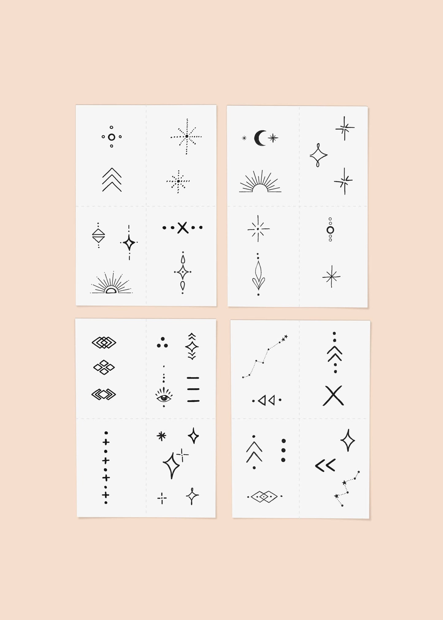 Celestial Temporary Tattoo Pack