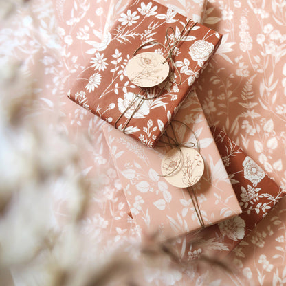 Tissue Paper - Wildflowers in Rust