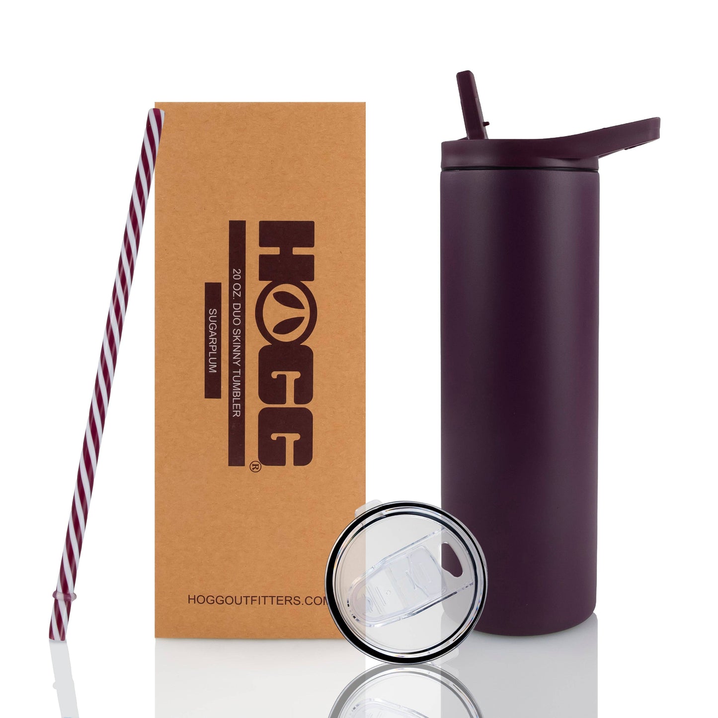 20oz POWDER COATED DUO SKINNY TUMBLER - WINTER WONDERLAND