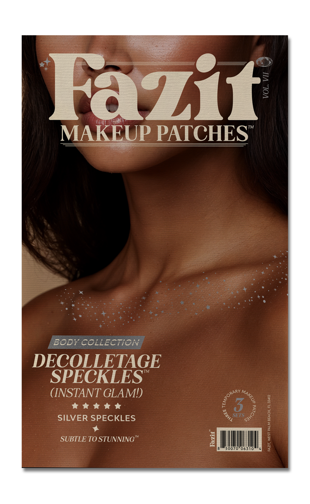 Fazit Makeup Patch Silver Décolletage Speckles Body Glitter