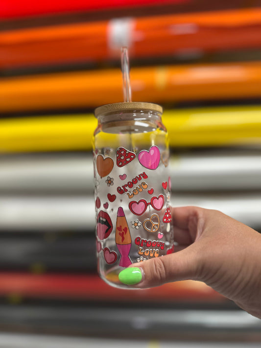 Groovy Love Tall Boy Cup