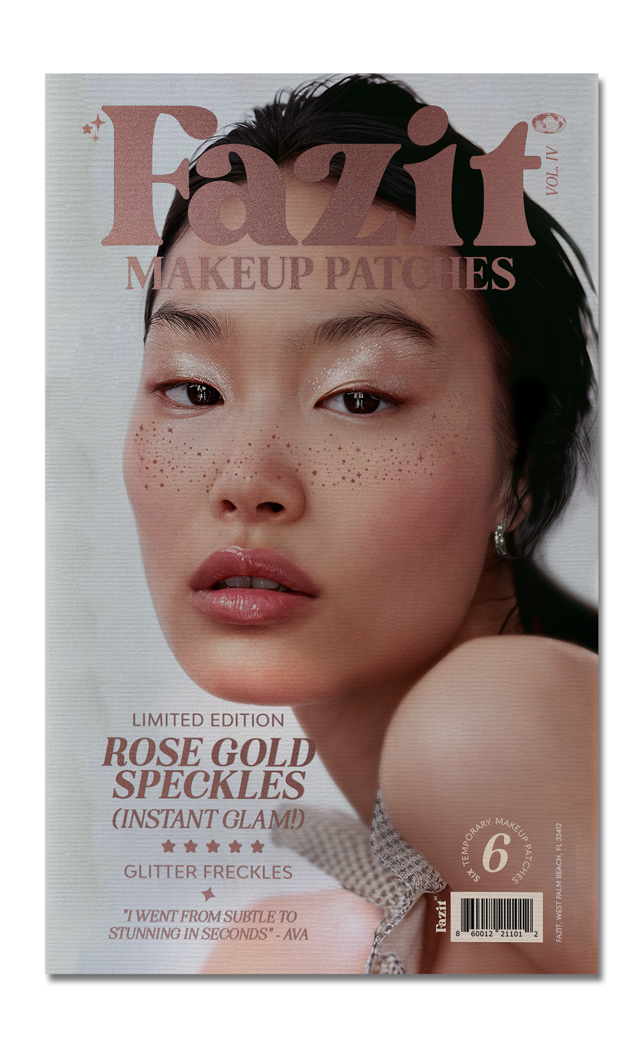 Fazit Makeup Patches Rose Gold Face Glitter Makeup Speckles