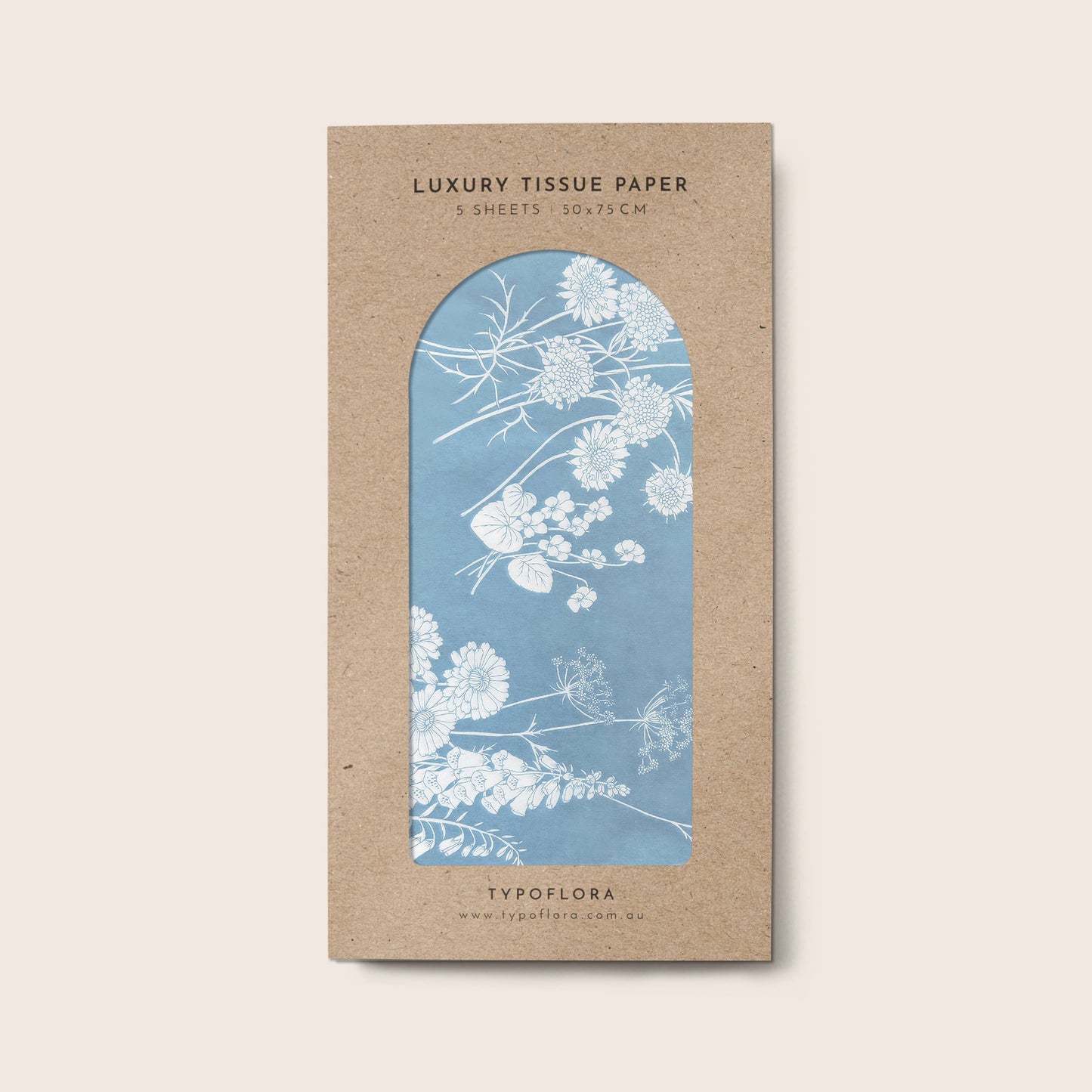 Tissue Paper - Wildflowers in Blue