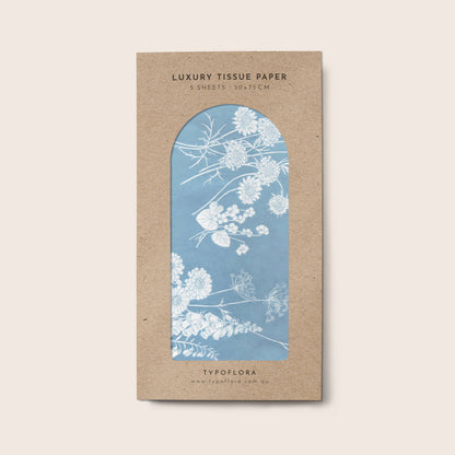 Tissue Paper - Wildflowers in Blue