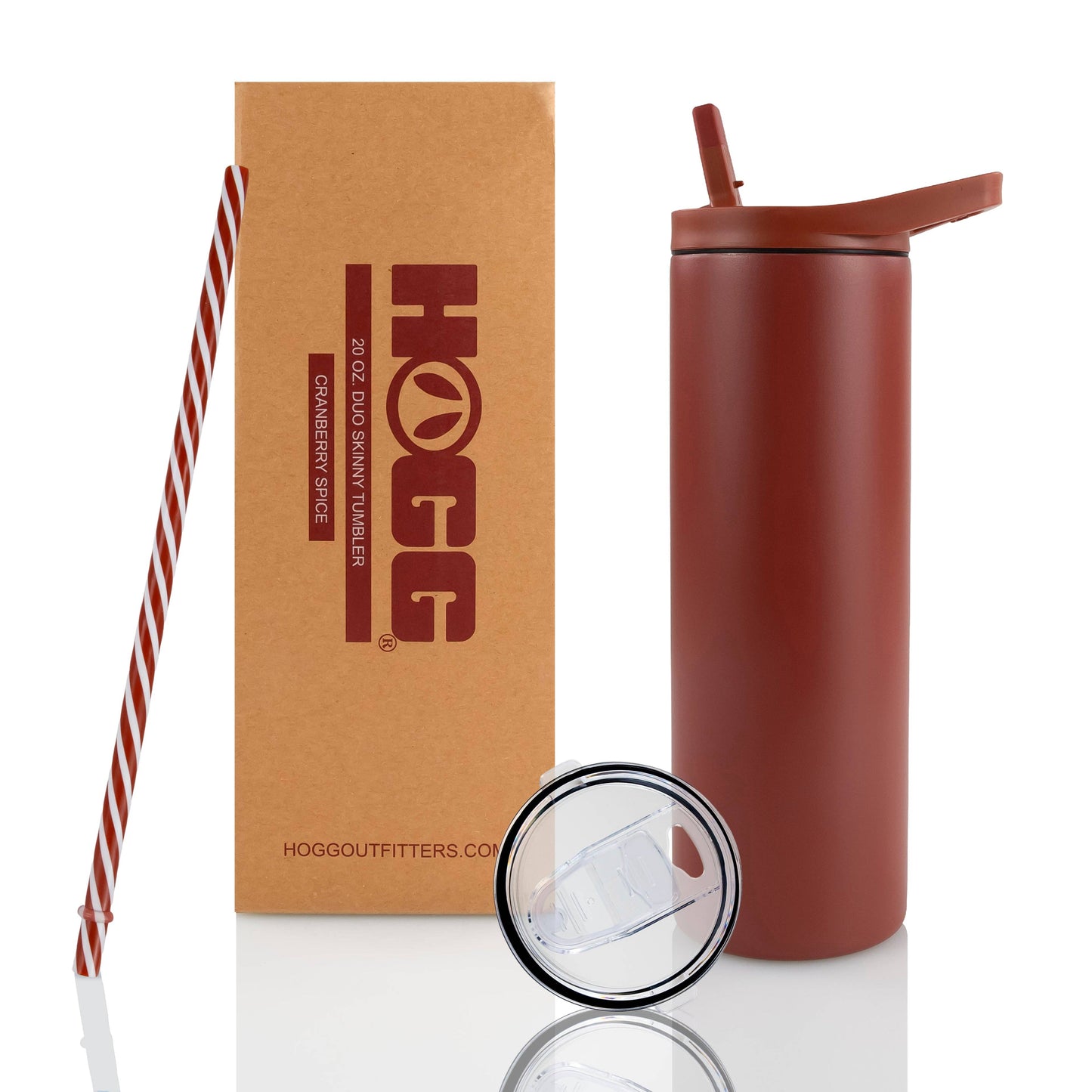 20oz POWDER COATED DUO SKINNY TUMBLER - WINTER WONDERLAND