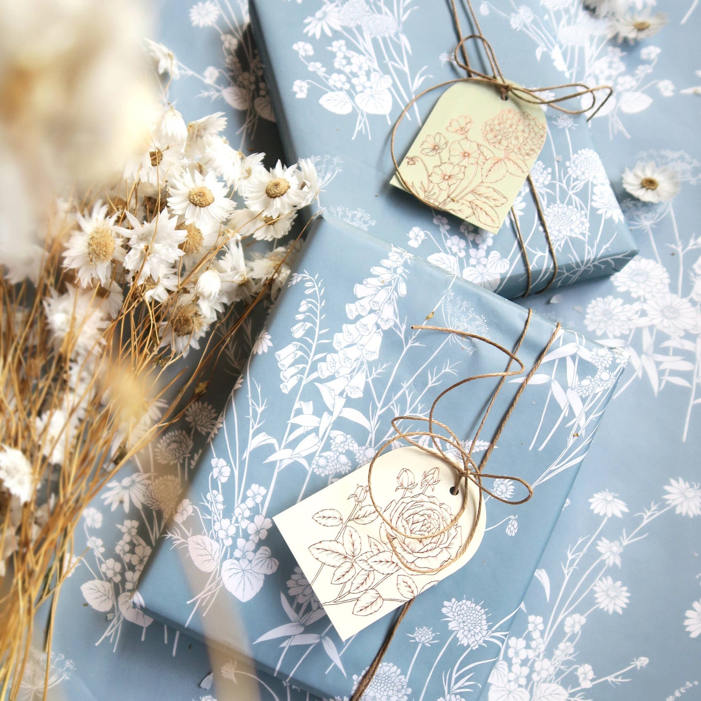 Tissue Paper - Wildflowers in Blue