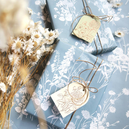 Tissue Paper - Wildflowers in Blue