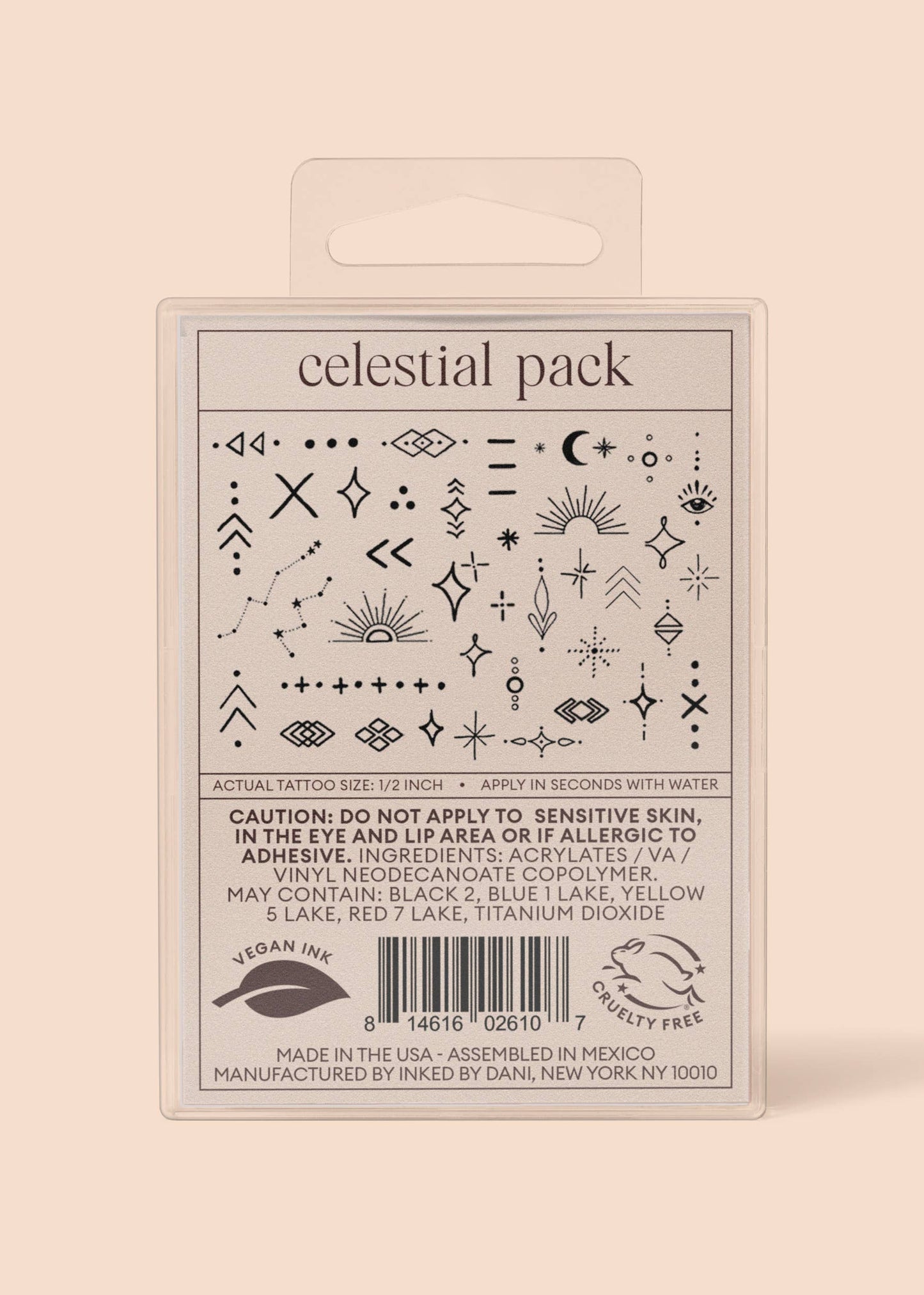 Celestial Temporary Tattoo Pack