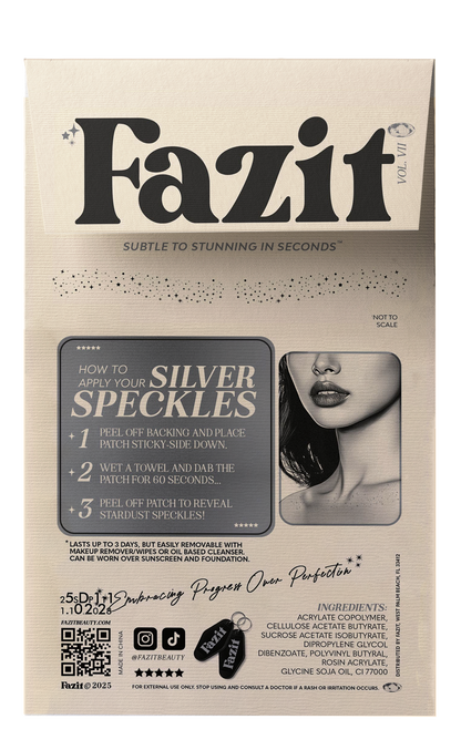 Fazit Makeup Patch Silver Décolletage Speckles Body Glitter
