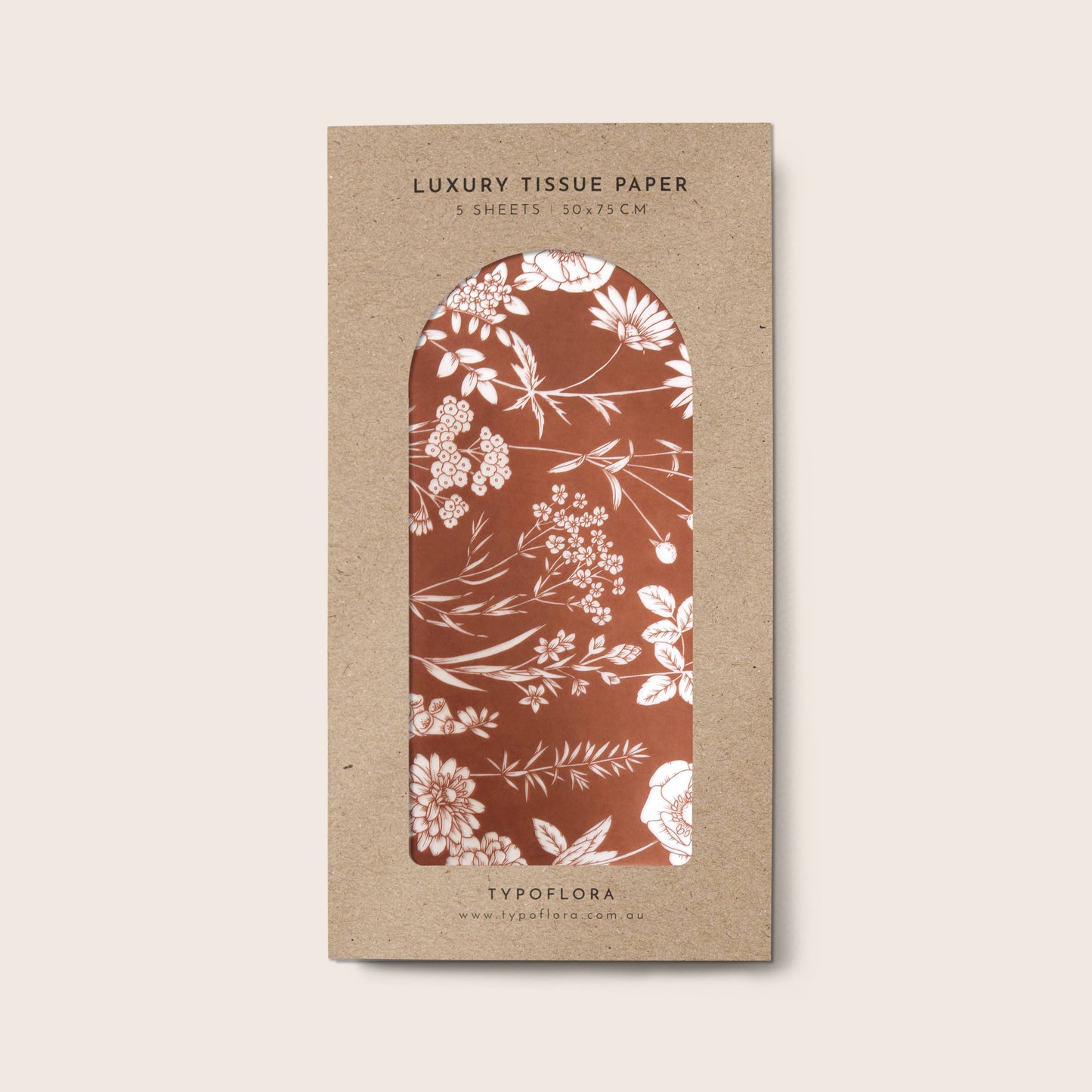 Tissue Paper - Wildflowers in Rust