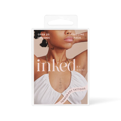 Fine Line Temporary Tattoo Pack